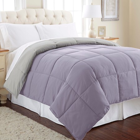 Modern Threads Down alternative reversible comforter Amethyst/Silver Twin 2DWNCMFG-AMS-TN